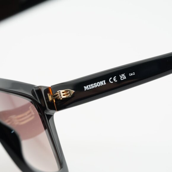 Missoni MIS 0132/S 0807 HA Sunglasses Black Square Frame, Brown Lenses main image 8